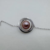 Planet Design Edison Pearl Necklace Freshwater Pearl Necklace Spinnable (9-10mm)-AFEN002