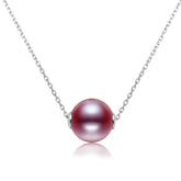 Purple Edison Lulutong Necklace 9-10mm【Pearlism】