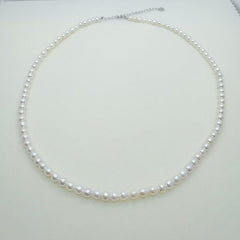 AAA Freshwater AK Pearl Set Full String Necklace and Bracelet (3.5-4mm)- AFAS004