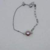 Heart Design Edison Pearl Bracelet Freshwater Pearl Edison Pearl (9-10mm)AFEB003