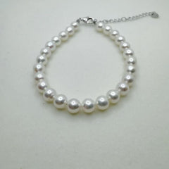 Freshwater AK Pearl Jewelry Set Full String Necklace Close to Round 6mm (40+5mm)-AFAS003