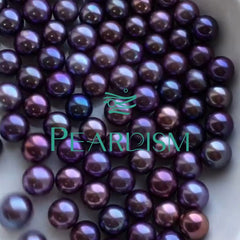 【New】Blackberry (9-12mm Deep/Red Wine/Chocolate color Round Edison Pearl)
