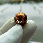 Marvel (11-16mm Deep/Red Wine/Pistachio Color Round Edison Pearl)