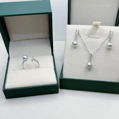 Seawater Pearl AKoya Pearl Jewelry Set (6-7mm)--ASAS001