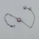 Heart Design Edison Pearl Bracelet Freshwater Pearl Edison Pearl (9-10mm)AFEB003
