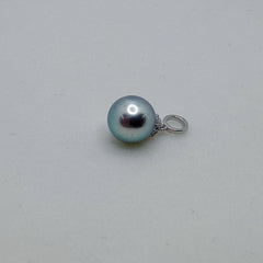 Simple Design Madama Pearl Pendant Seawater Pearl AKoya Rare Size (8-9mm) (Free S925 Chain)-ASAP001