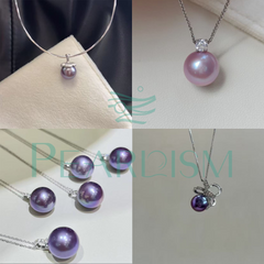 Blueberry (9-12mm Deep Color Round Edison Pearl)