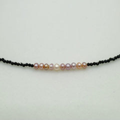 Freshwater Pearl Seedless Pearl Set Spinel Design (3--4mm)AFSS001