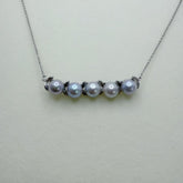Olive Branch Design Madama Pearl Necklace 5 Seawater Pearl Akoya (6-7mm) (45cm)