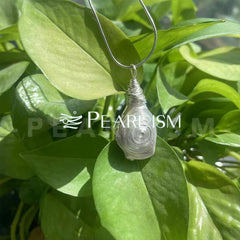Hand Wrapped King Pearl 925 Sterling Silver Pendant【Pearlism】