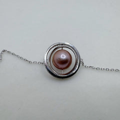 Planet Design Edison Pearl Necklace Freshwater Pearl Necklace Spinnable (9-10mm)-AFEN002