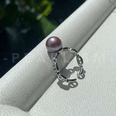 9-10mm Purple Edison Pearl S925 Ring (End Product