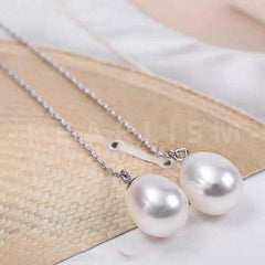 Freshwater Tassel Style Tear Drop Shape Pearl Earrings【Pearlism】