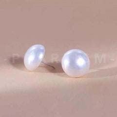 Freshwater Round Shape Pearl Earring Fashion Design【Pearlism】