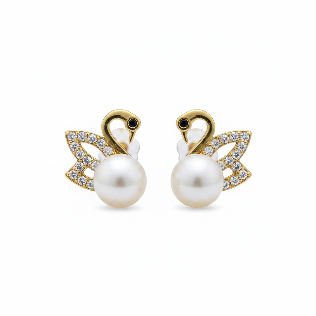Pearl Earrings  with  Seawater Akoya pearl gift  (1 pearl) [Open in live]｜Freshwater  Pearl  Earrings