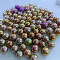 【New】Pluto (13.5-16mm Deep/Golden/Mix Color Round Edison Pearl）