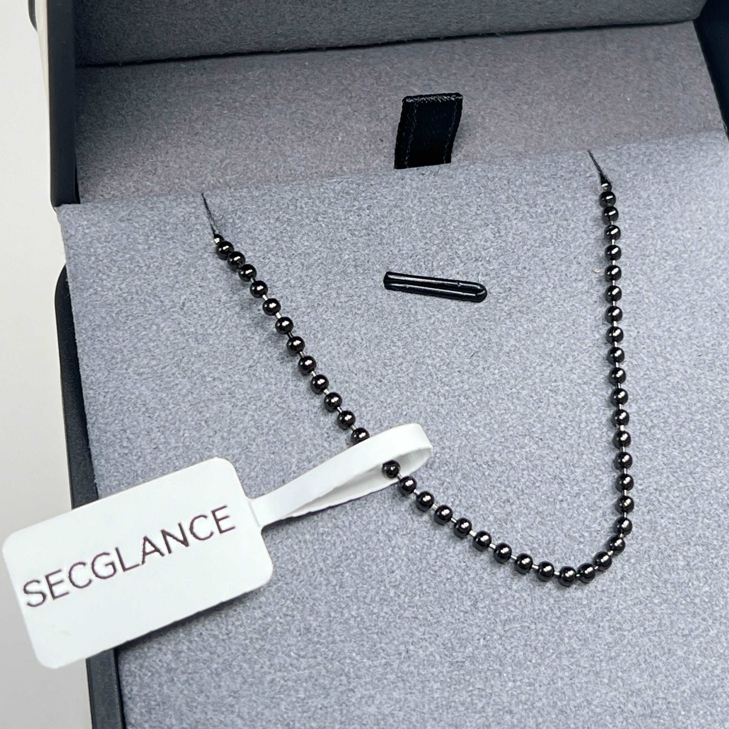 SECGLANCE【Black Knight 】S925 Silver Black Universal buckle pendant