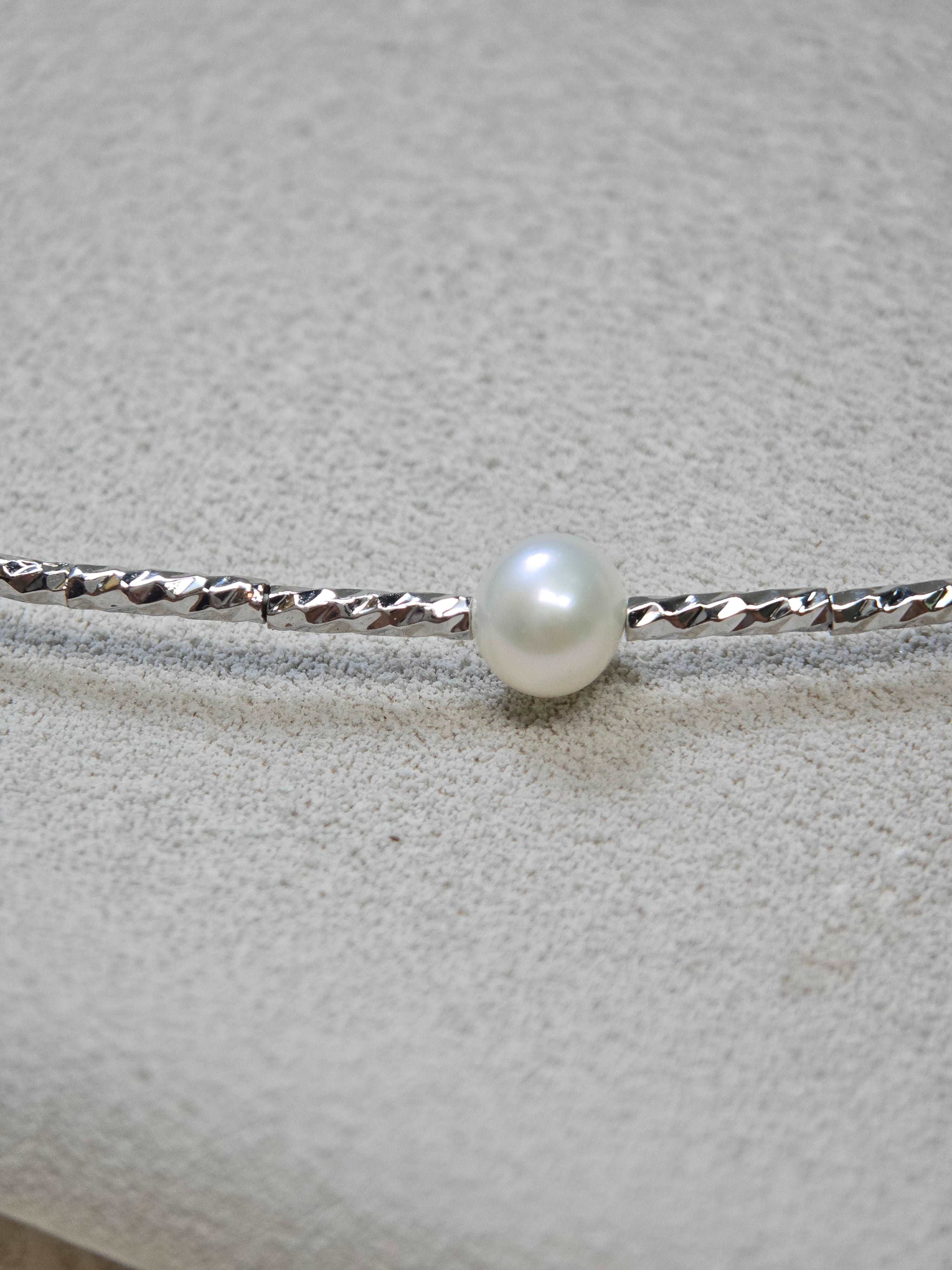 Full Star Nucleated Freshwater Pearl Clavicle Pearl Chain S925 Silver