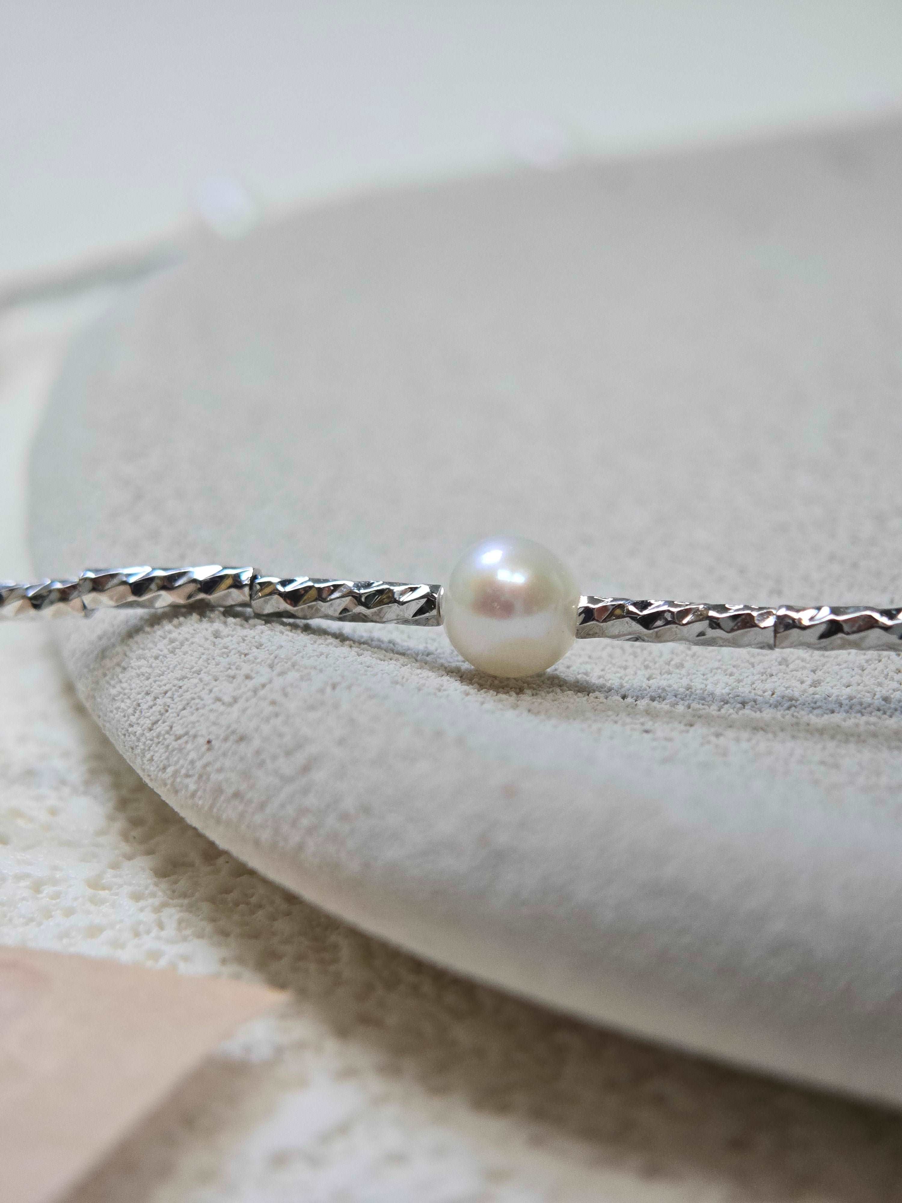 Full Star Nucleated Freshwater Pearl Clavicle Pearl Chain S925 Silver