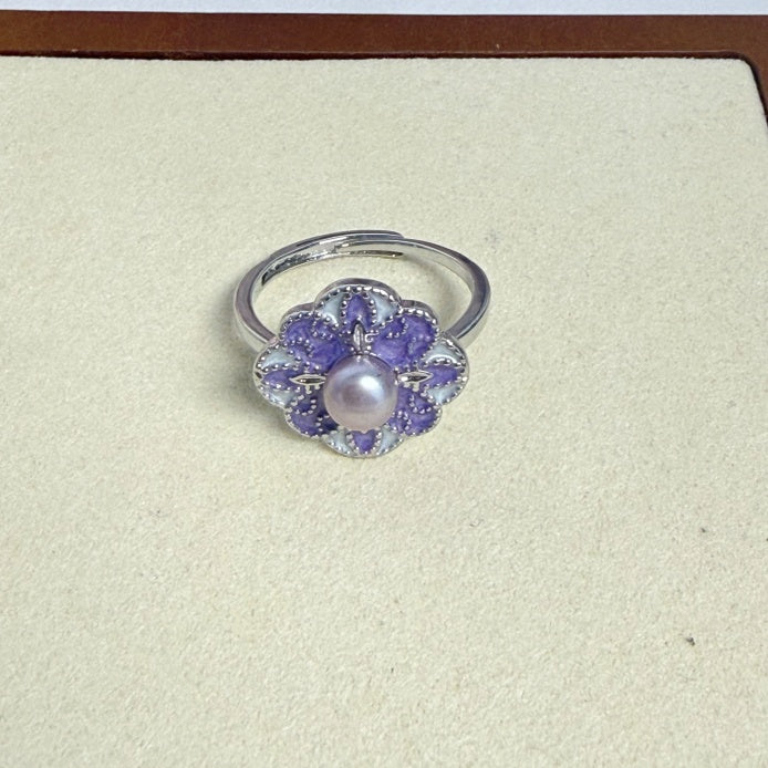 Pearl Ring  with  Freshwater Edison pearl gift  (1 pearls) [Open in live]｜Freshwater Pearl  Ring Adjustable Size