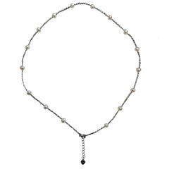 Full Star Nucleated Freshwater Pearl Clavicle Pearl Chain S925 Silver