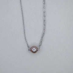 Fashion Pearl Necklace Freshwater Edison Pearl Necklace(9-10mm) -AFEN001