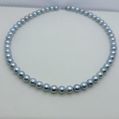 Madama Full Flawless String Necklace Seawater AKoya Pearl Akoya  (7.5-8mm)ASAN002