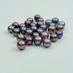 【New】Mulberry Double Edisons (2 Deep Color Pearls 7-10mm in 1 Clam)