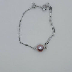 Heart Design Edison Pearl Bracelet Freshwater Pearl Edison Pearl (9-10mm)AFEB003