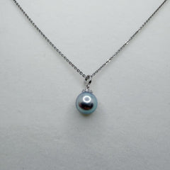 Simple Design Madama Pearl Pendant Seawater Pearl AKoya Rare Size (8-9mm) (Free S925 Chain)-ASAP001