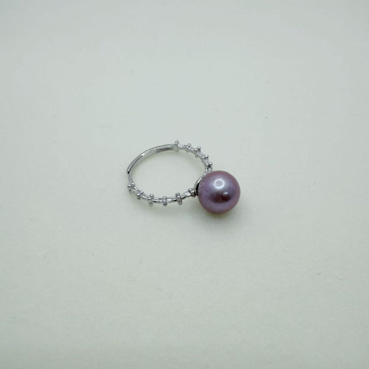 Blossoms Pearl Ring Freshwater Pearl Edison Pearl Ring Adjustable size (9-10mm)-AFER001