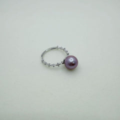 Blossoms Pearl Ring Freshwater Pearl Edison Pearl Ring Adjustable size (9-10mm)-AFER001