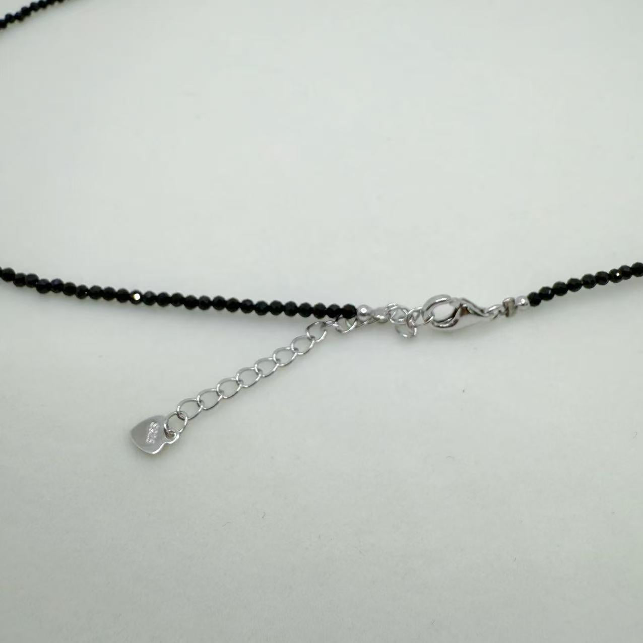 Freshwater Pearl Seedless Pearl Set Spinel Design (3--4mm)AFSS001