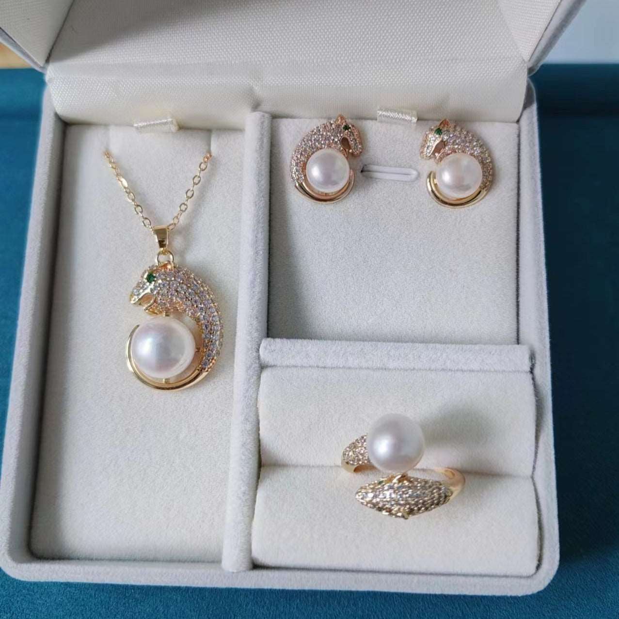 Fresh water pearl jewelry set【PEARLISM】