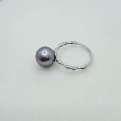 Blossoms Pearl Ring Freshwater Pearl Edison Pearl Ring Adjustable size (9-10mm)-AFER001