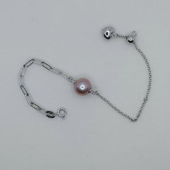 Heart Design Edison Pearl Bracelet Freshwater Pearl Edison Pearl (9-10mm)AFEB003