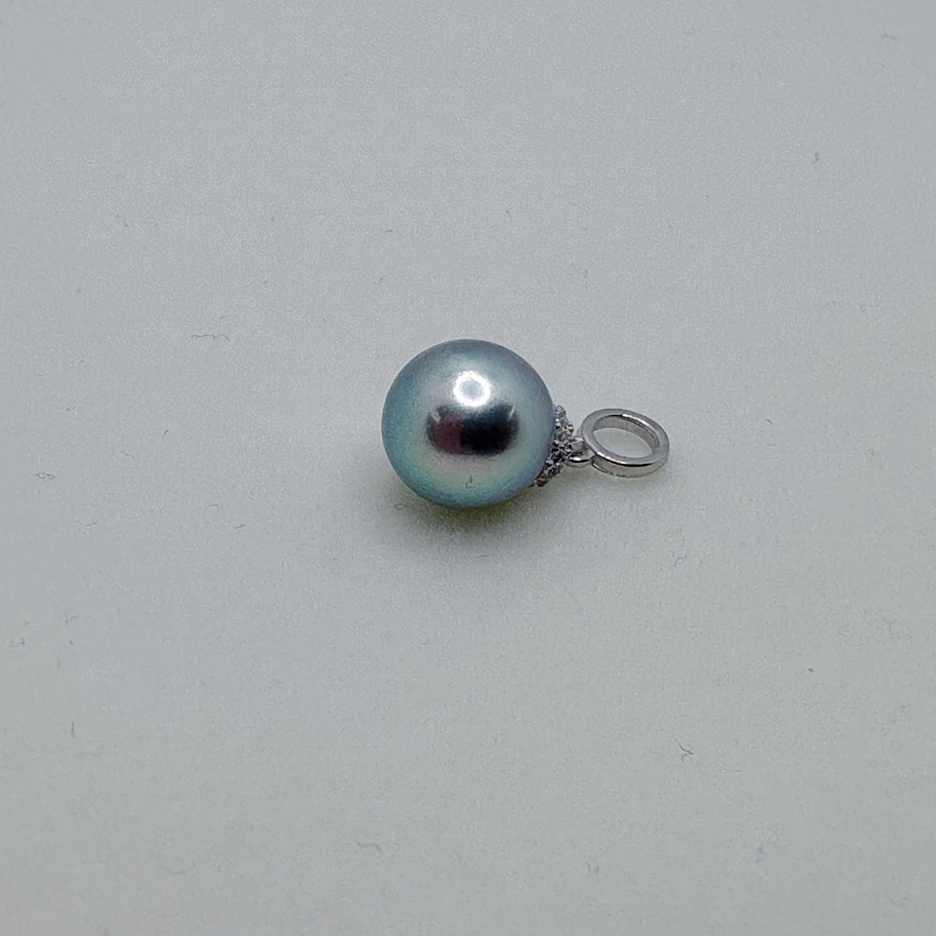 Simple Design Madama Pearl Pendant Seawater Pearl AKoya Rare Size (8-9mm) (Free S925 Chain)-ASAP001