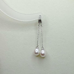 Seedless Pearl Earhook Collection Freshwater Seedless Pearl White Color (9-11mm)