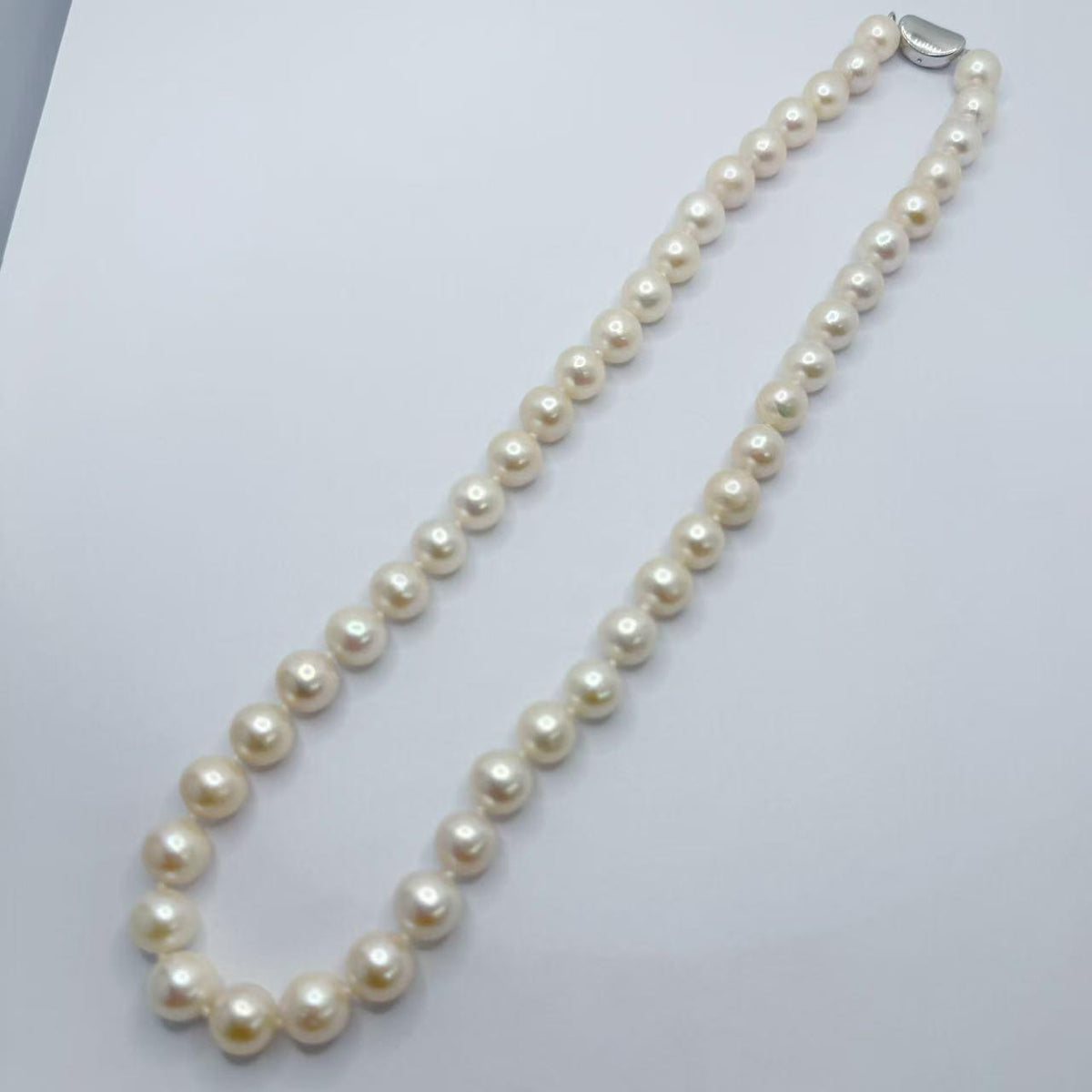 Freshwater Seedless Pearl Princess Necklace  Full String  Pearl Necklace (8.5-9.5mm)-AFSN001