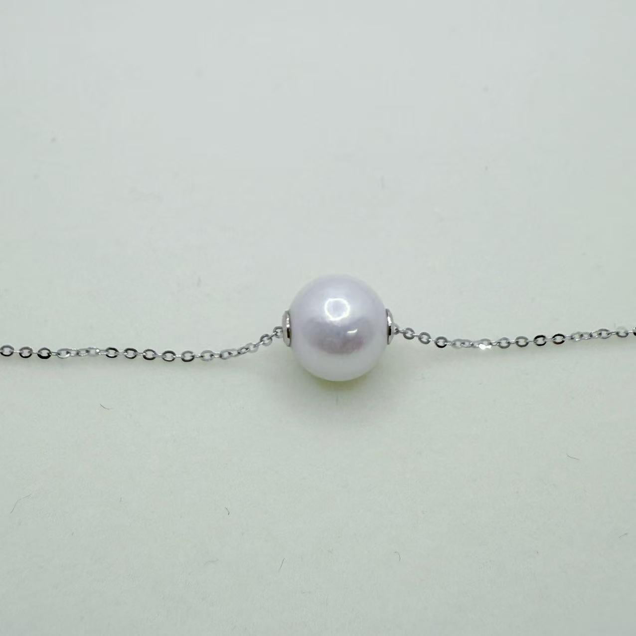 Lulutong Necklace Freshwater Edison Pearl Necklace (10-11mm) (Free S925 Chain)-AFEP001
