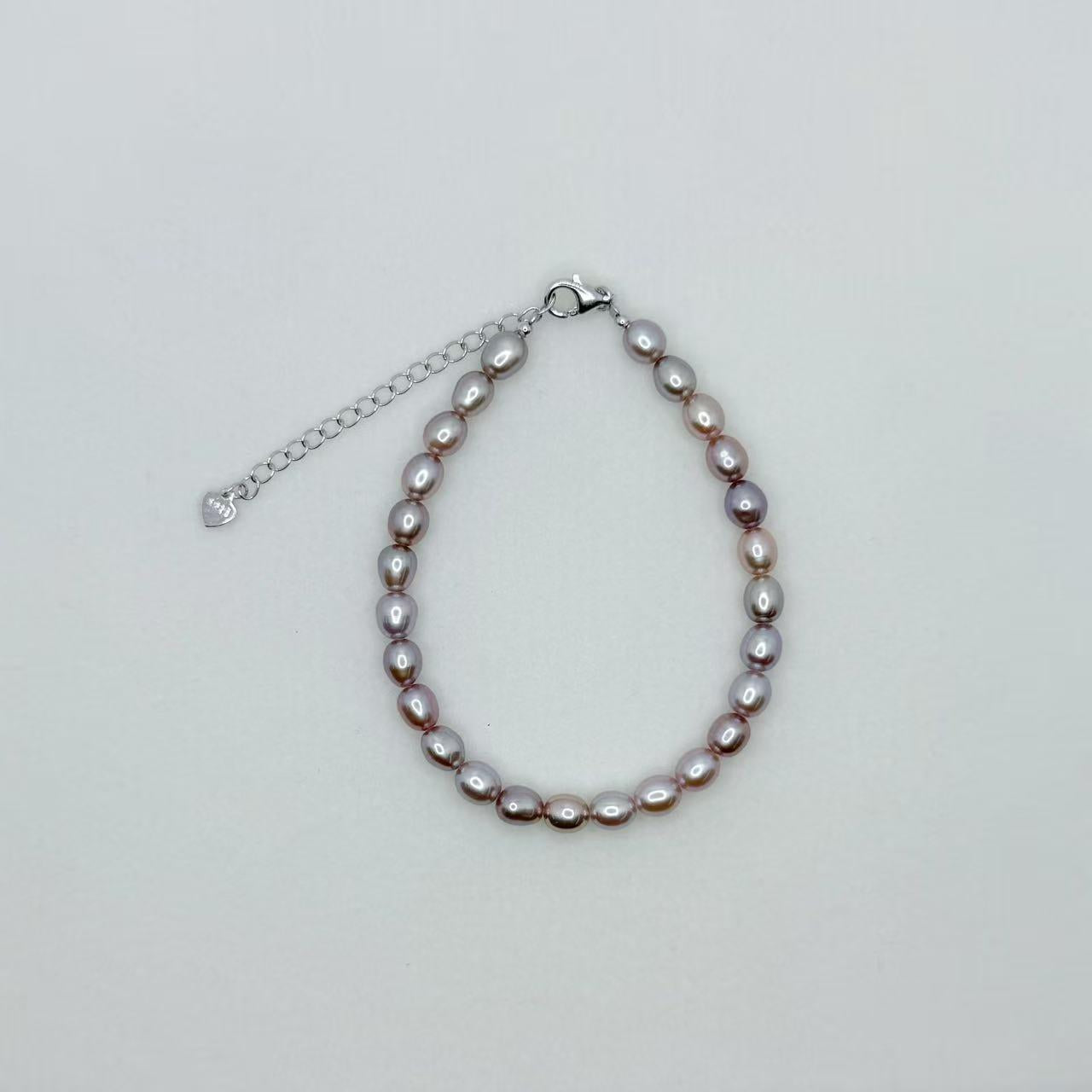 Freshwater Seedless Pearl Set Full String Necklace and Bracelet (5-6mm)AFSS002