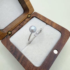 Madama Pearl Ring Collection Seawater Akoya Pearl Adjustable (6-7mm)
