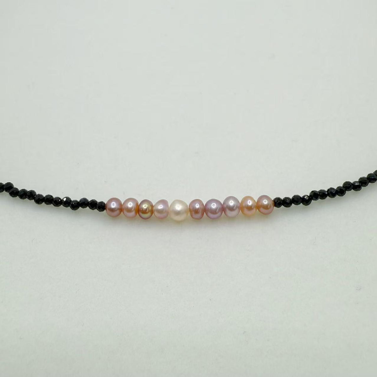 Freshwater Pearl Seedless Pearl Set Spinel Design (3--4mm)AFSS001