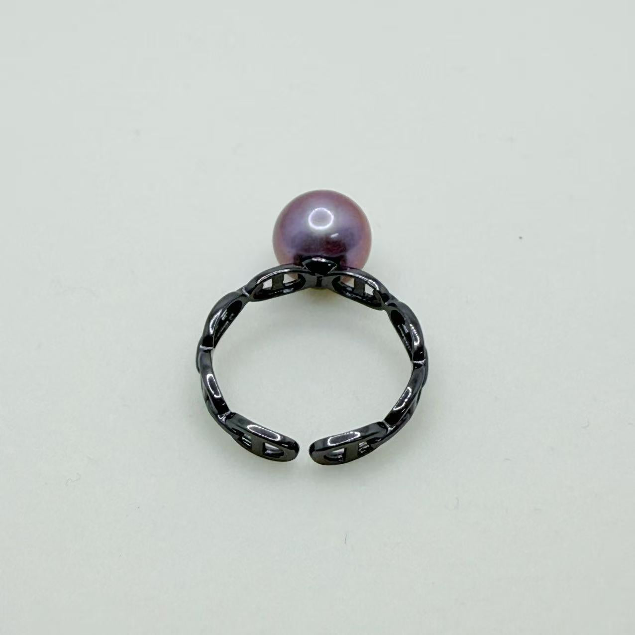 Blossoms Pearl Ring Freshwater Pearl Edison Pearl Ring Adjustable size (9-10mm)-AFER001