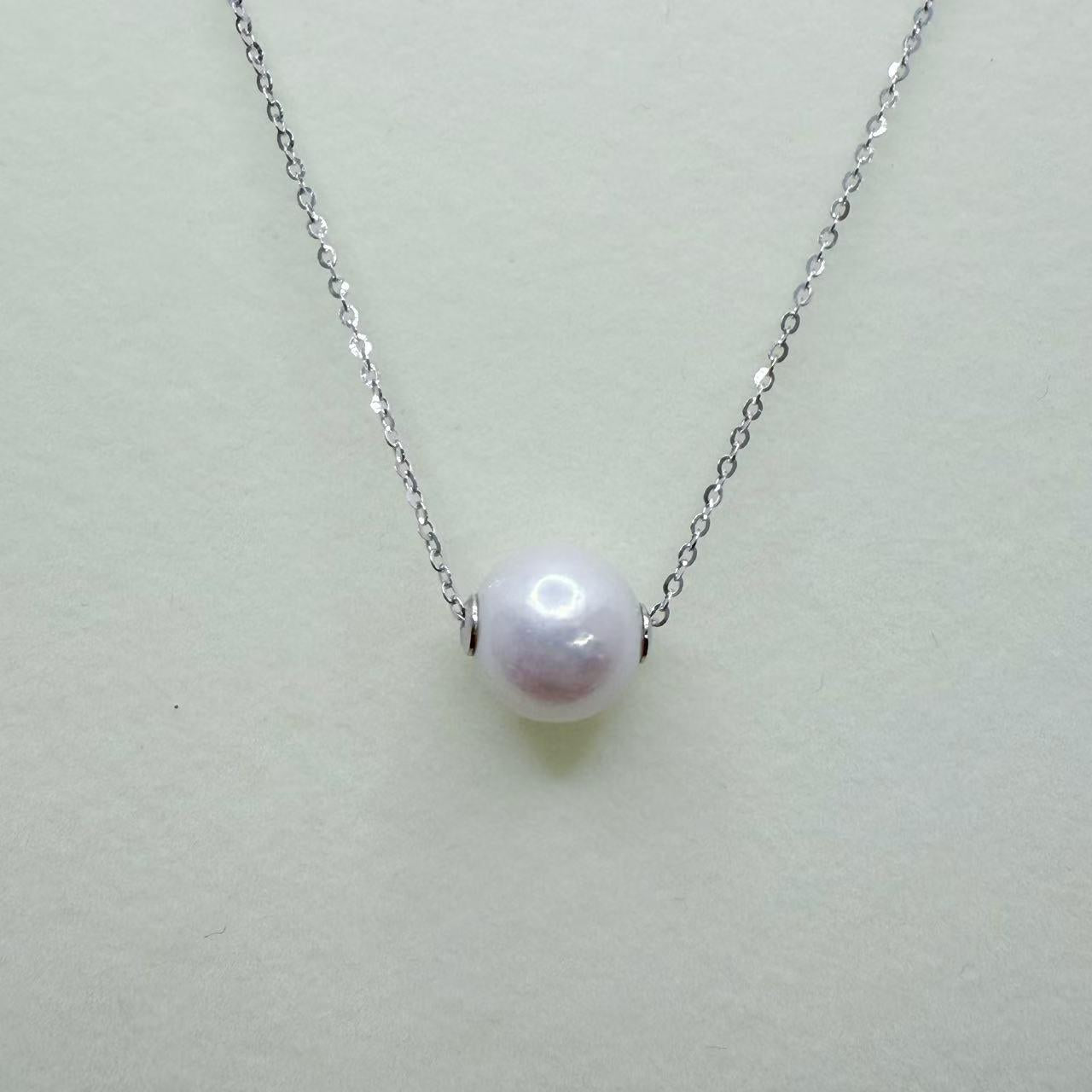 Lulutong Necklace Freshwater Edison Pearl Necklace (10-11mm) (Free S925 Chain)-AFEP001