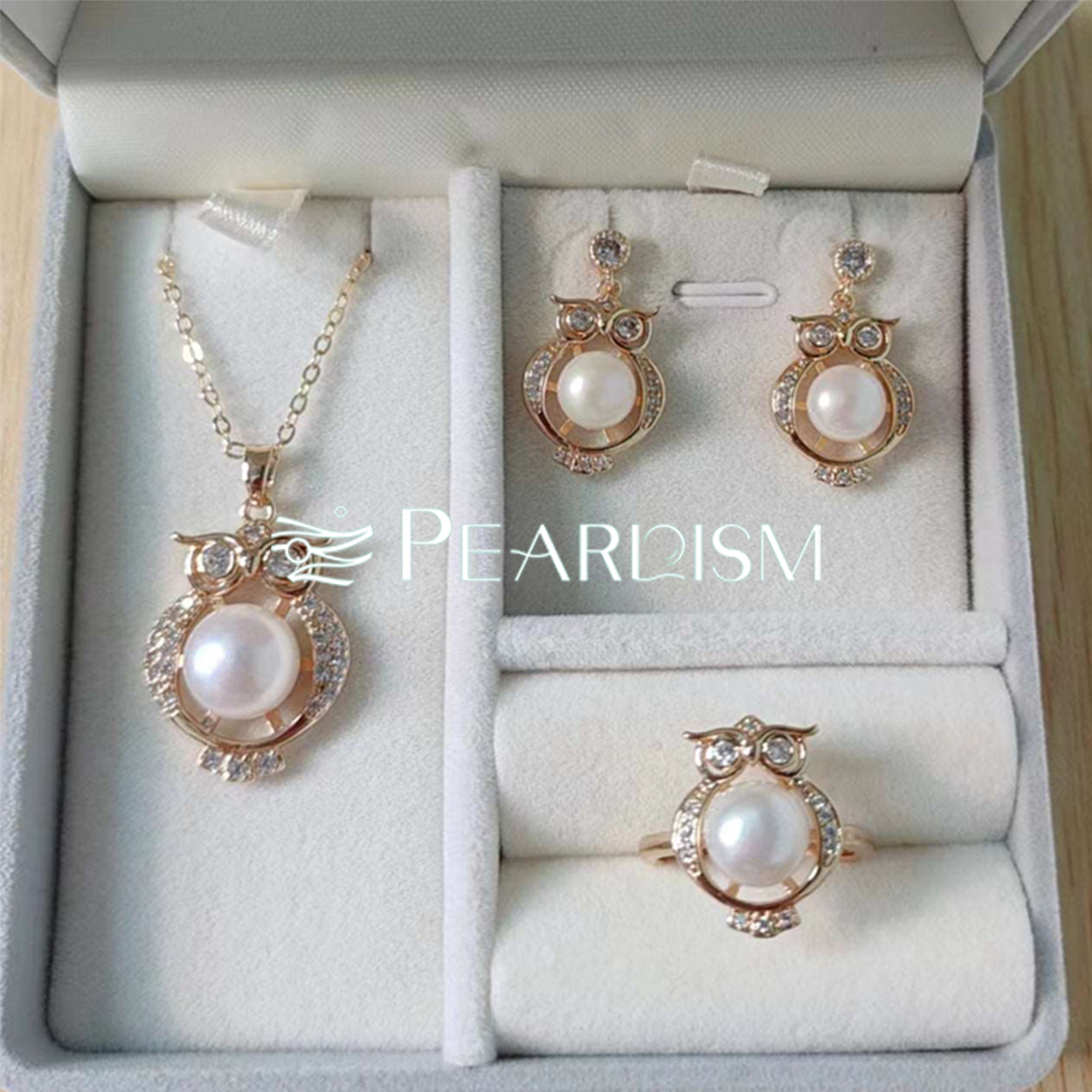 Fresh water pearl jewelry set【PEARLISM】