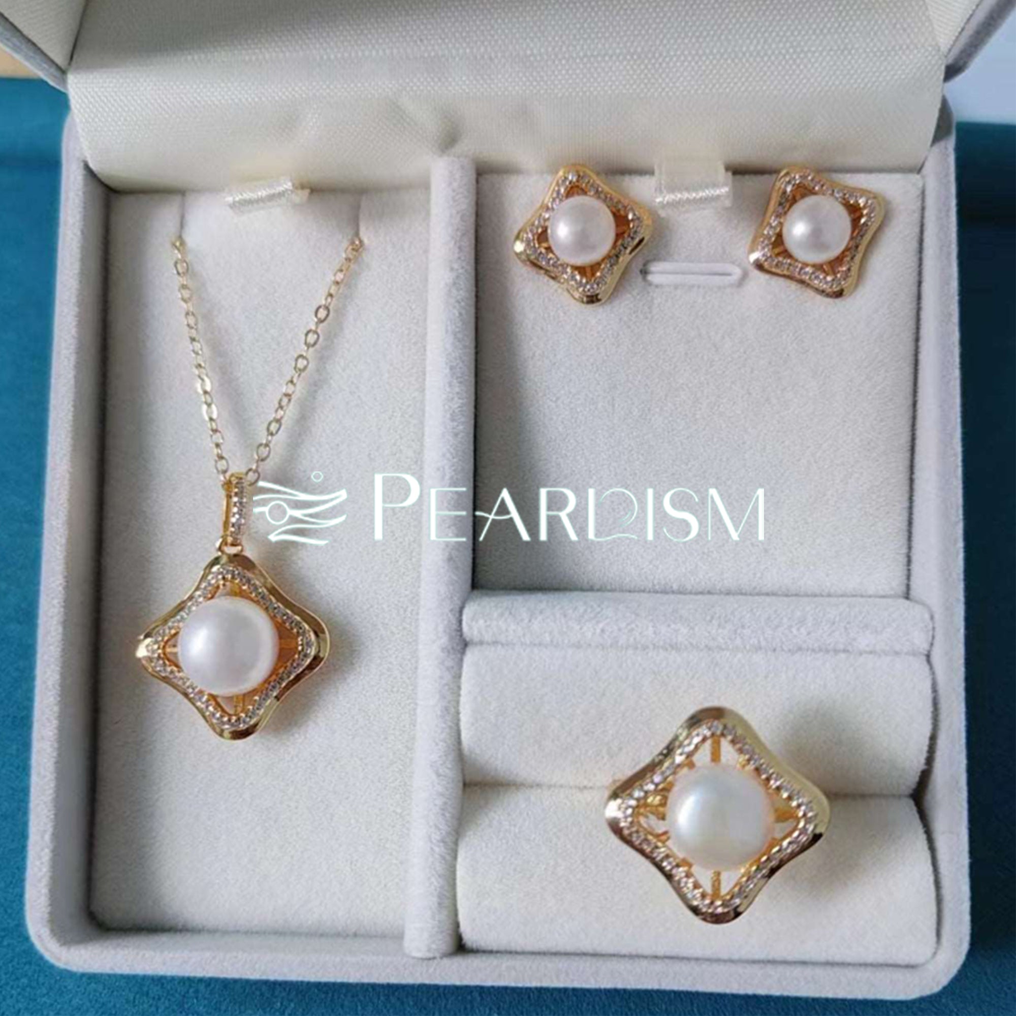 Fresh water pearl jewelry set【PEARLISM】