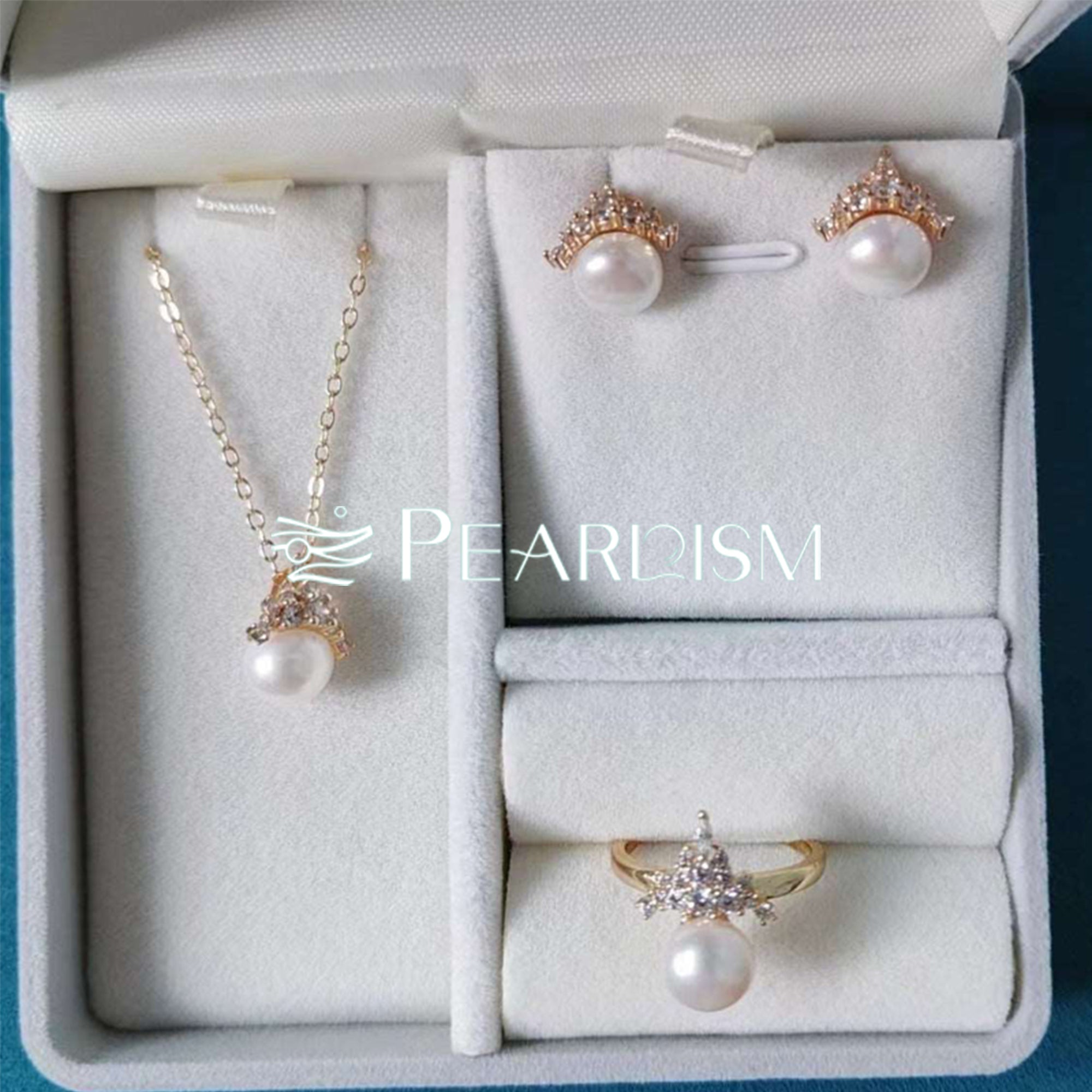 Fresh water pearl jewelry set【PEARLISM】