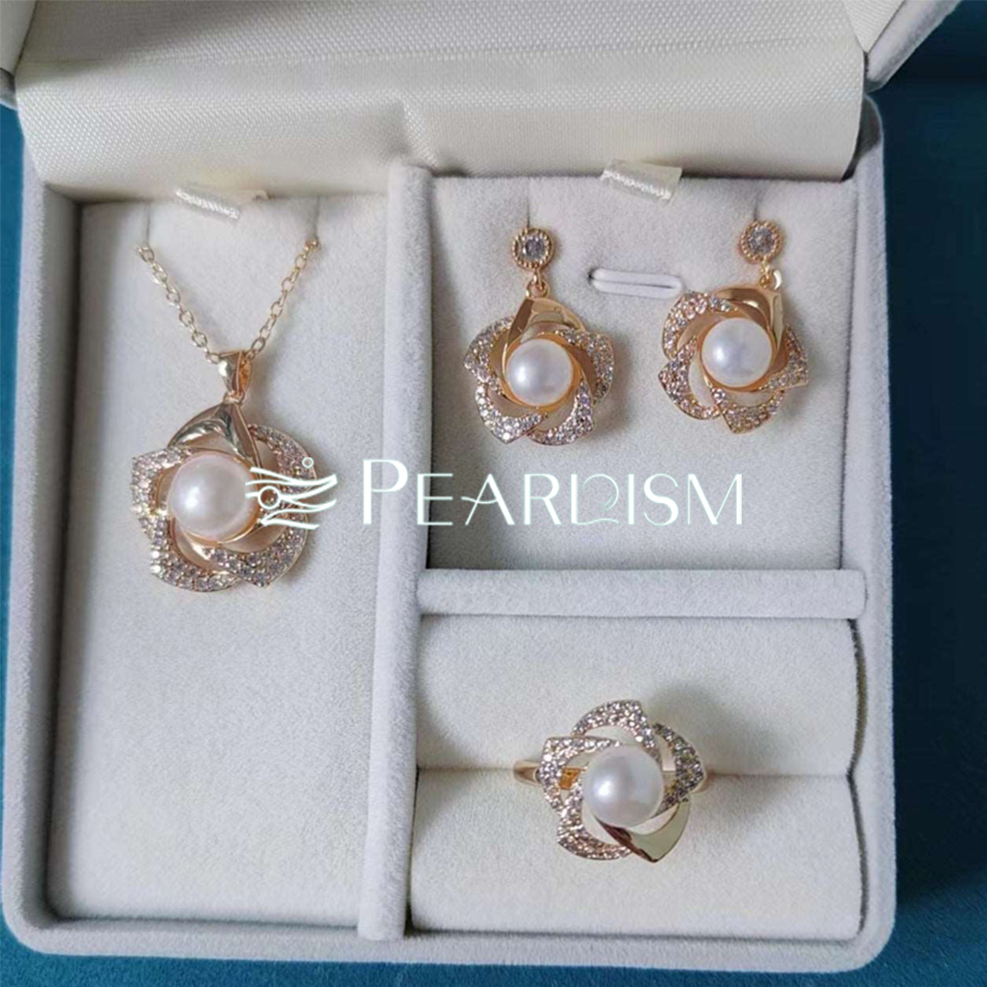 Fresh water pearl jewelry set【PEARLISM】