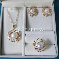 Fresh water pearl jewelry set【PEARLISM】